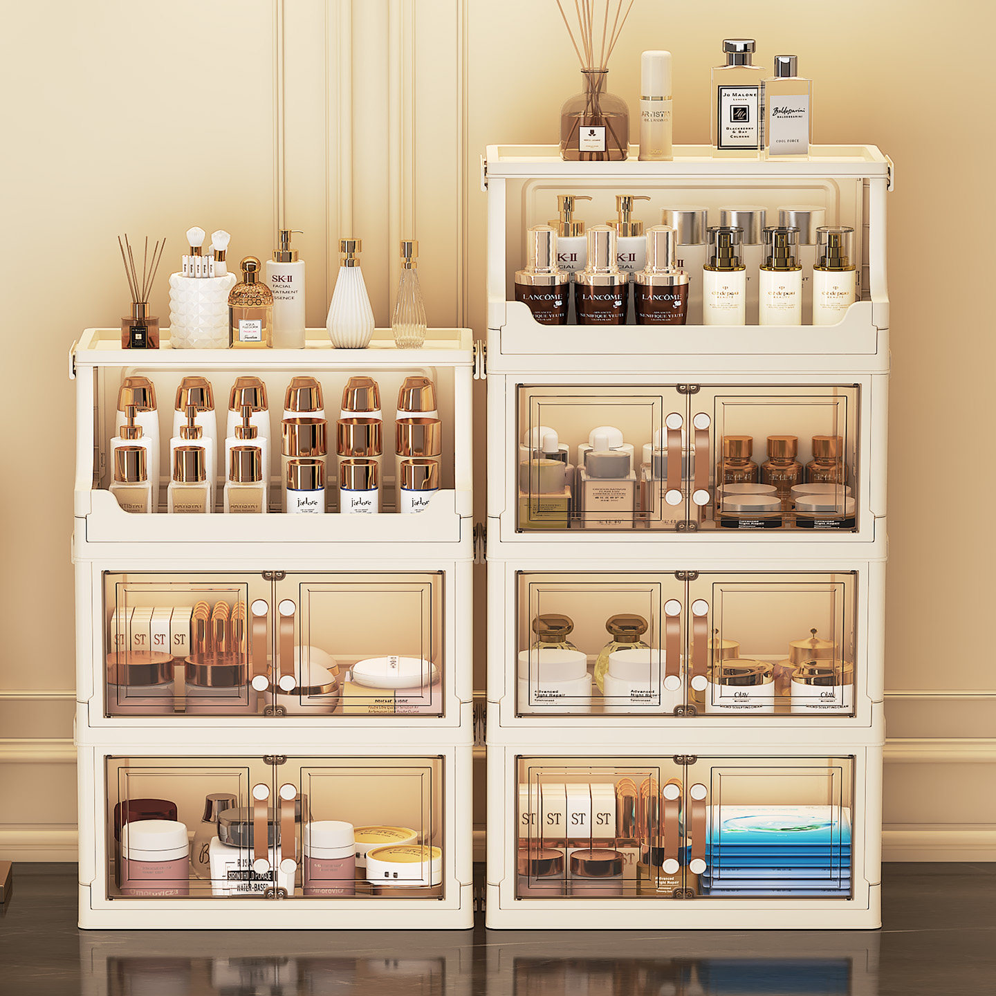 Multi Layer Desktop Skincare S - Luxury Skincare Box ulasan dan harga