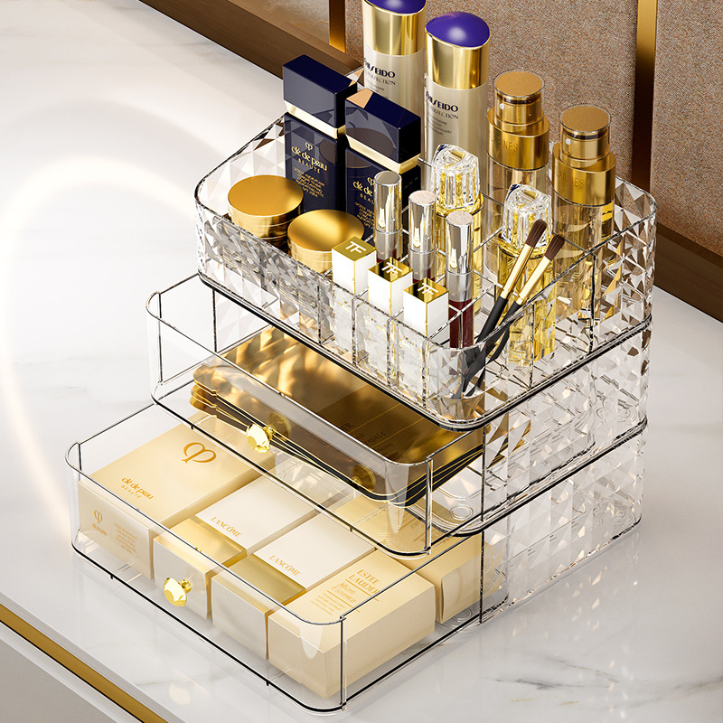 Diamond Pattern Cosmetics Stor - Luxury Skincare Box ulasan dan harga