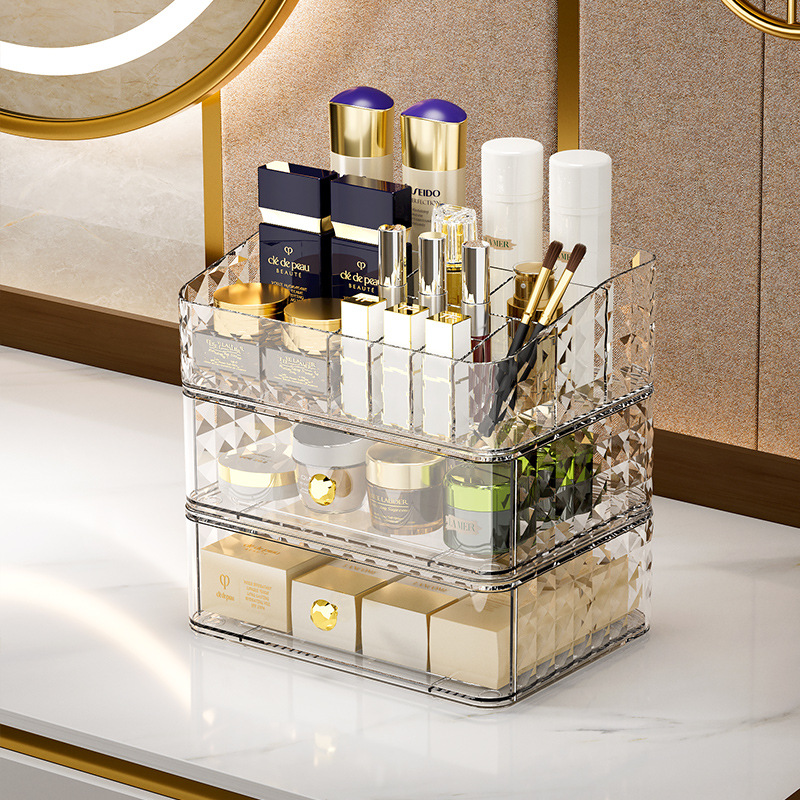 Diamond Pattern Cosmetics Stor - Luxury Skincare Box ulasan dan harga