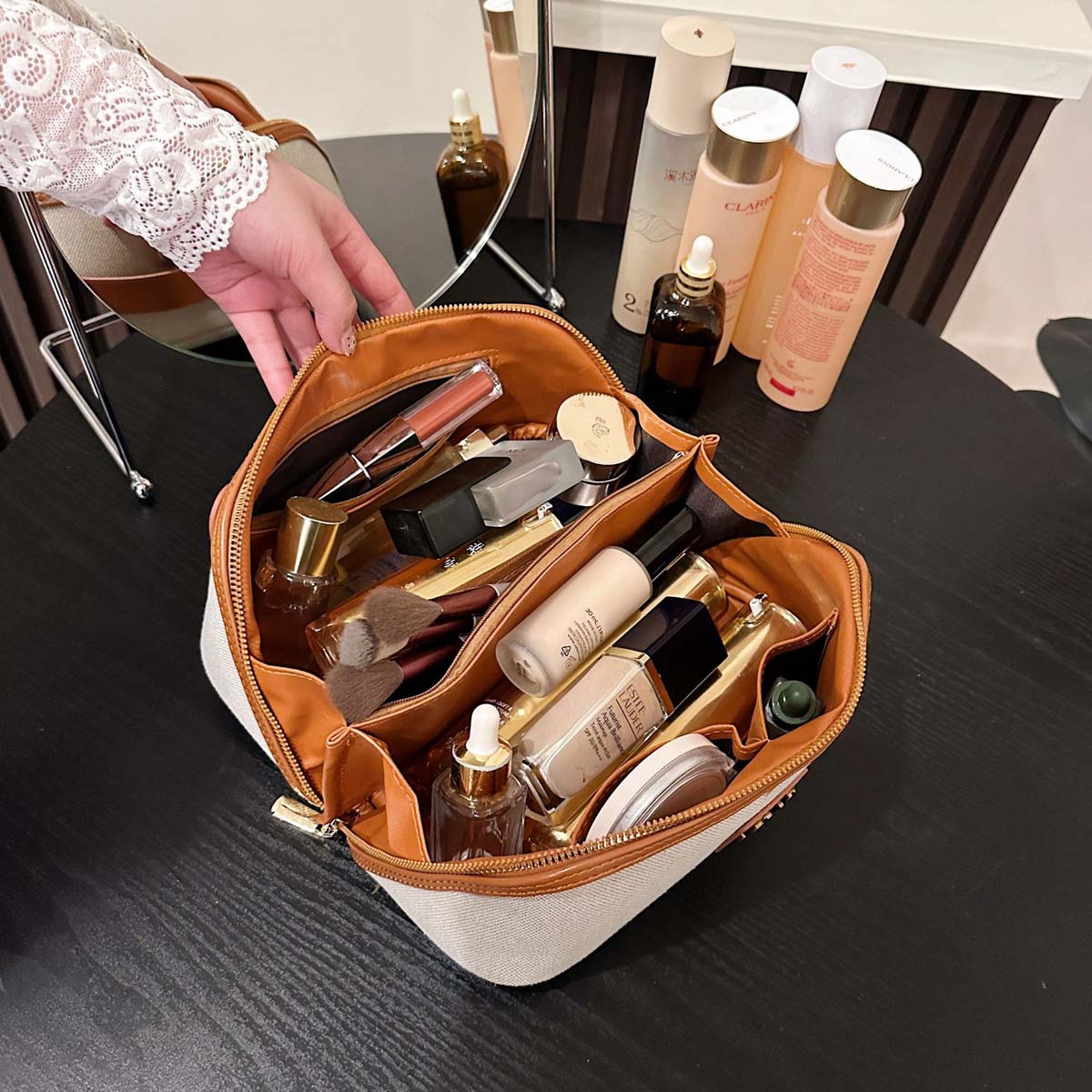 Retro light luxury simple canv - Luxury Skincare Box ulasan dan harga
