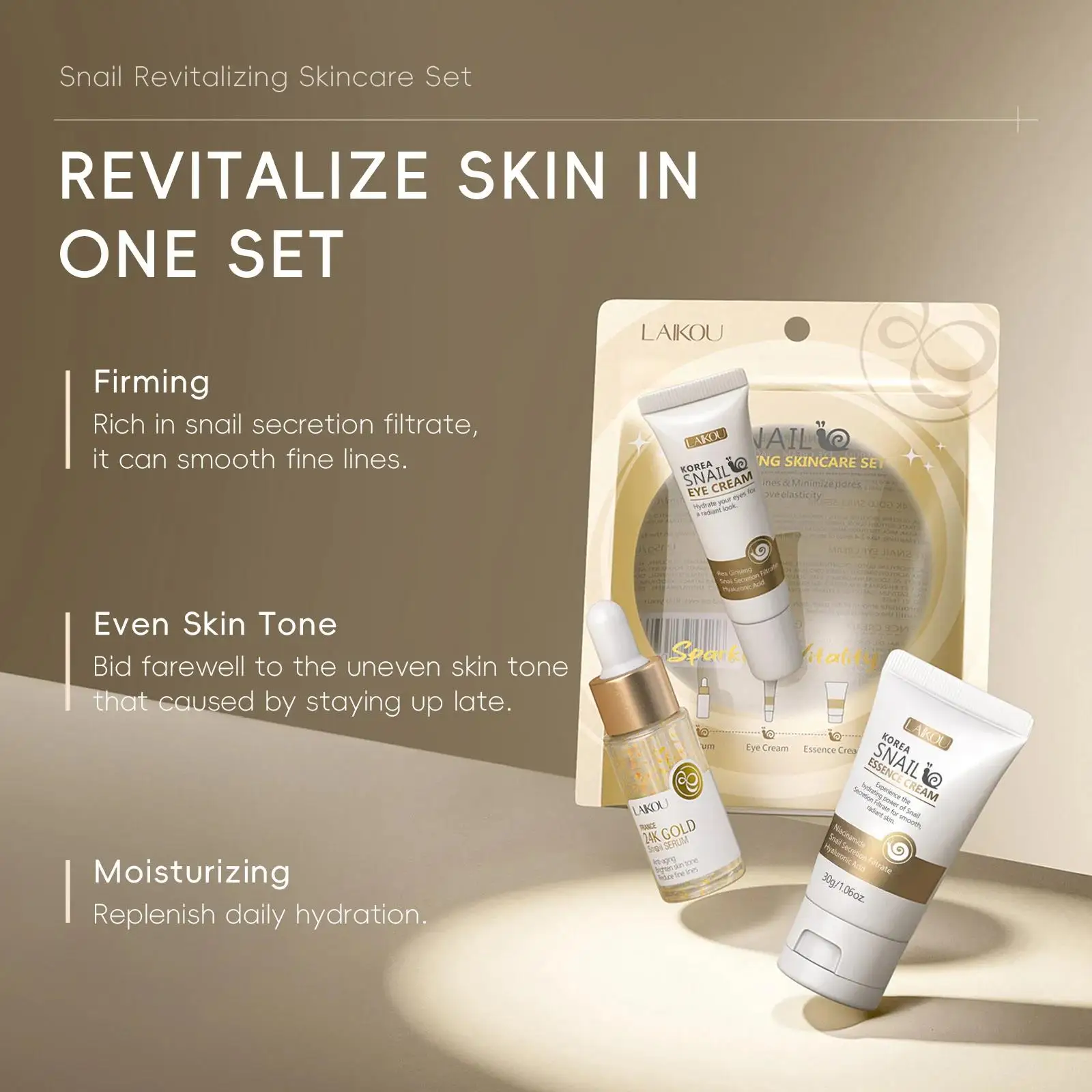 24K Gold Snail Repair Serum Ey - Luxury Skincare Serum ulasan dan harga