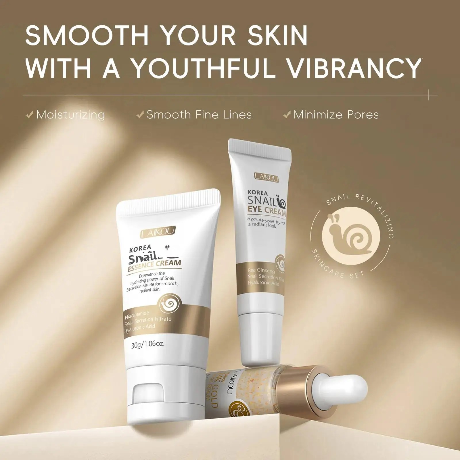 24K Gold Snail Repair Serum Ey - Luxury Skincare Serum ulasan dan harga