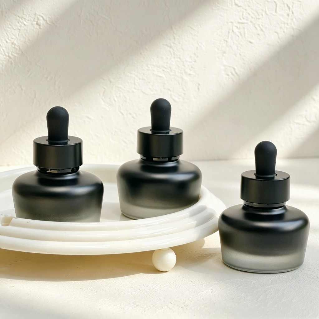 30ml Frosted Glass Dropper Bot - Luxury Skincare Serum ulasan dan harga