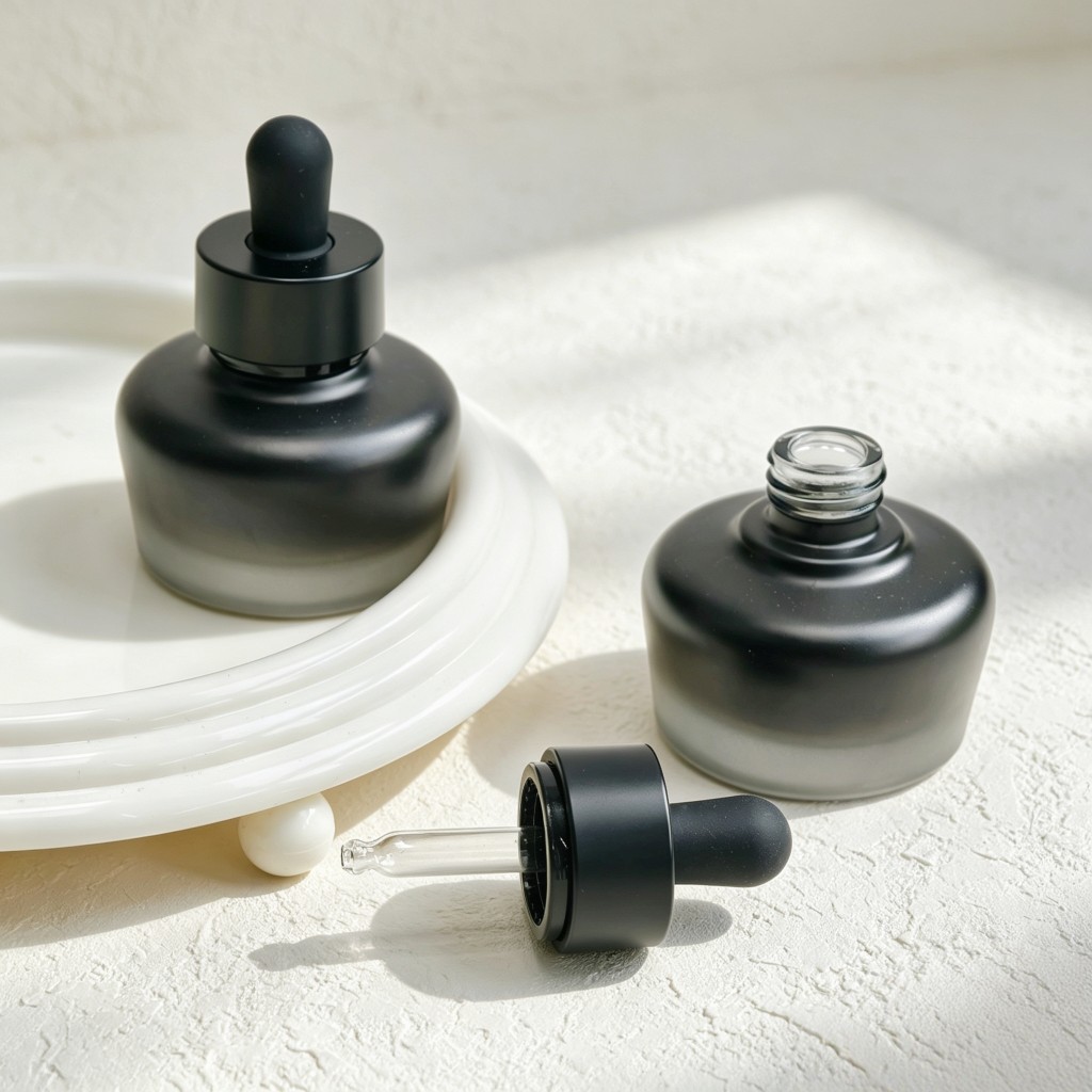30ml Frosted Glass Dropper Bot - Luxury Skincare Serum ulasan dan harga
