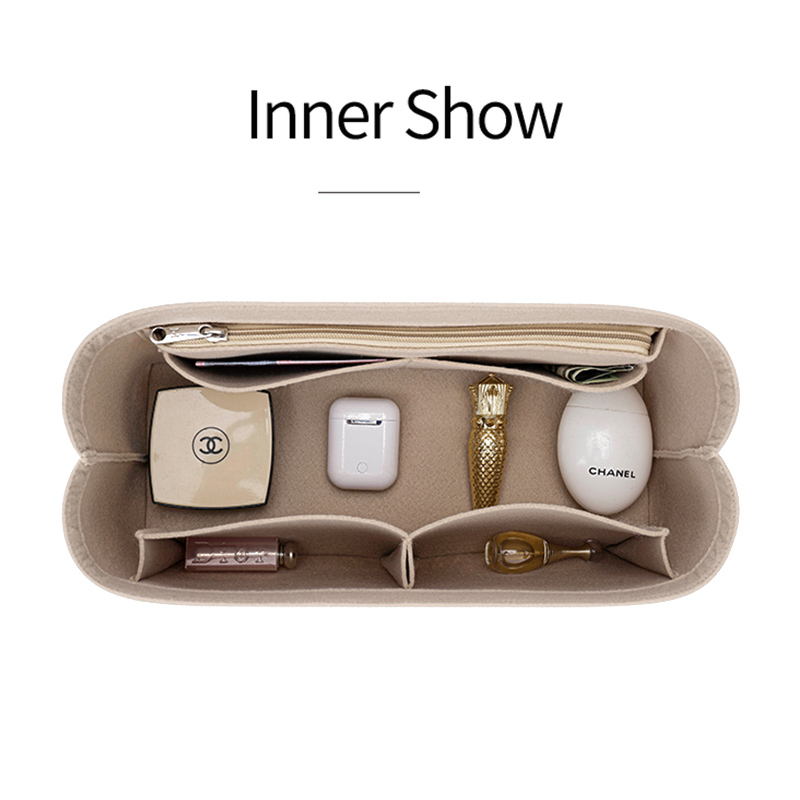 Felt Insert Bag Cosmetic Organ - Luxury Skincare Box ulasan dan harga